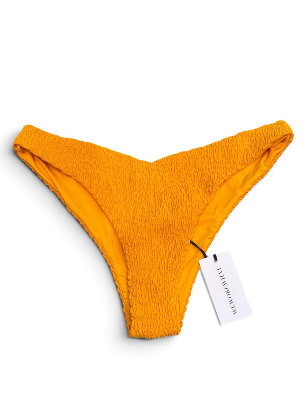 WeWoreWhat | NWT Delilah Orange Smocked Bikini Bottoms